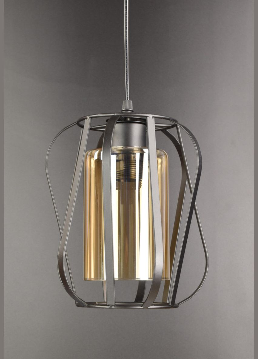 Люстра подвесная LOFT на 1 лампочку 25871 Черный 30-100х19х19 см. Sunnysky (364494647)