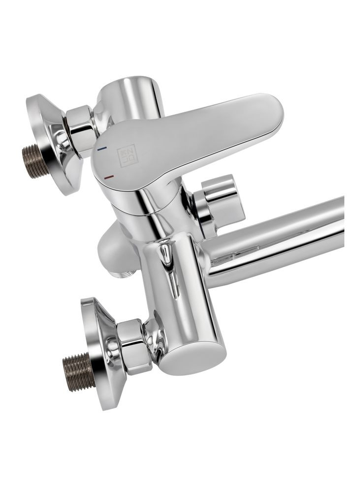 Змішувач для ванни Nicole з поворотним виливом (з душовим гарнітуром) (k35) LDNIC006CRM22139 Chrome LIDZ 006 (323485829)