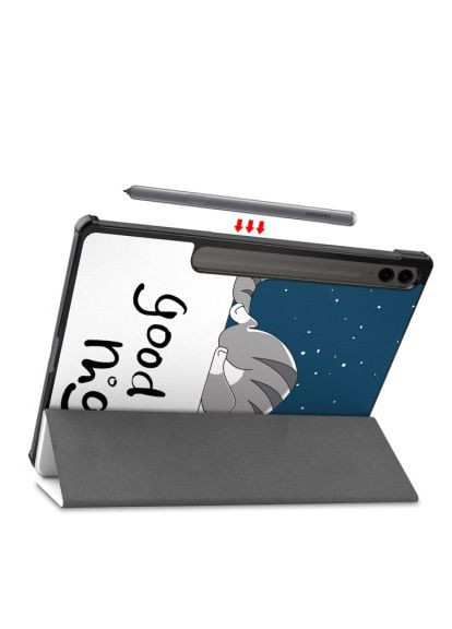 Чохол до планшета Smart Case Samsung Tab S9 Plus (SM-X810/SM-X816)/S9 FE Plus (SM-X610/SM-X616) 12.4" Good Night (710378) BeCover Smart Case Samsung Tab S9 Plus (SM-X810/SM-X816)/S (366693131)