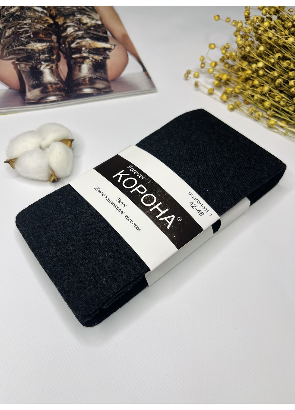 Теплые кашемировые качественные колготки Корона (362575287)