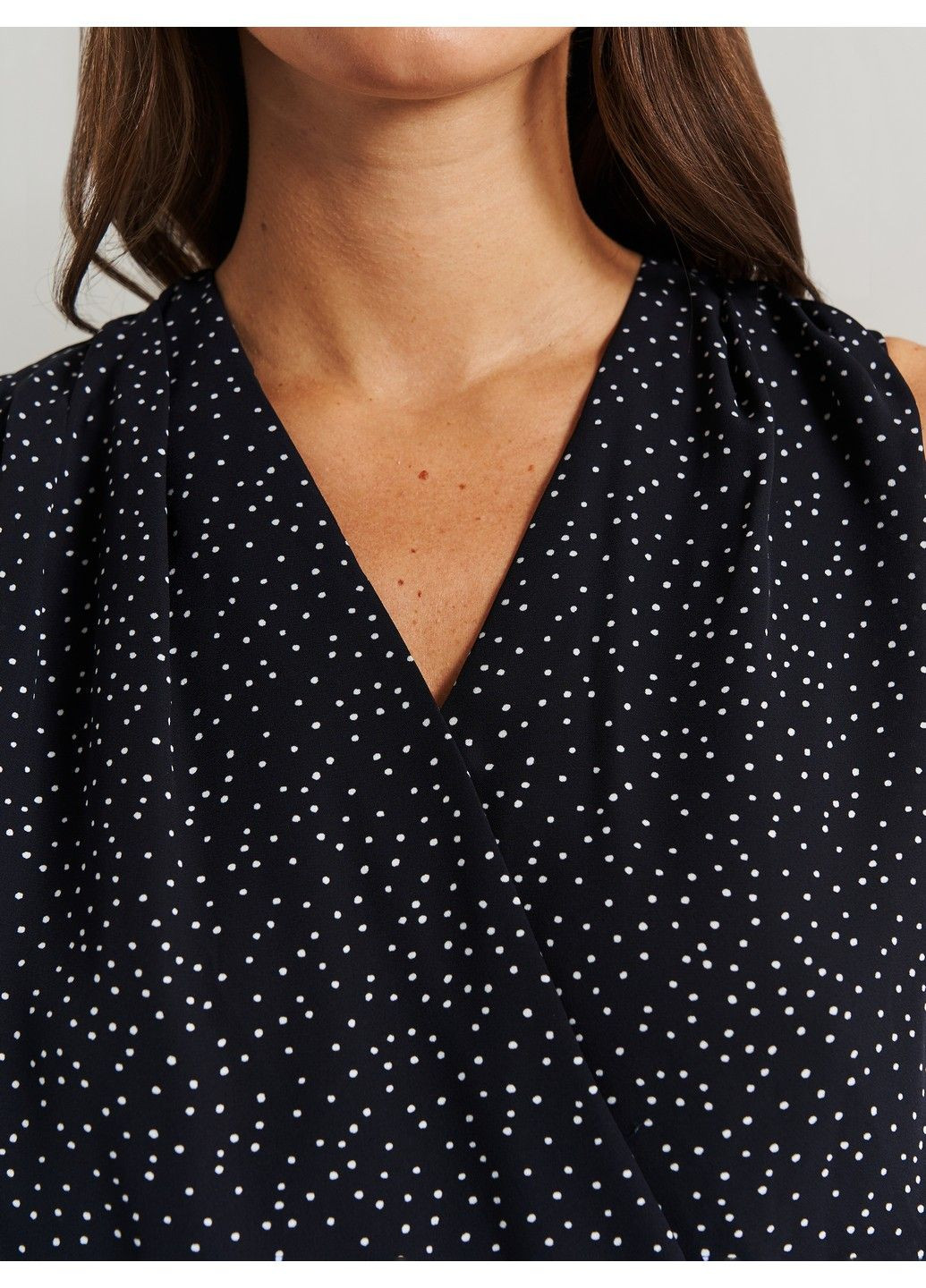 Синя кежуал сукня H&M в горошок