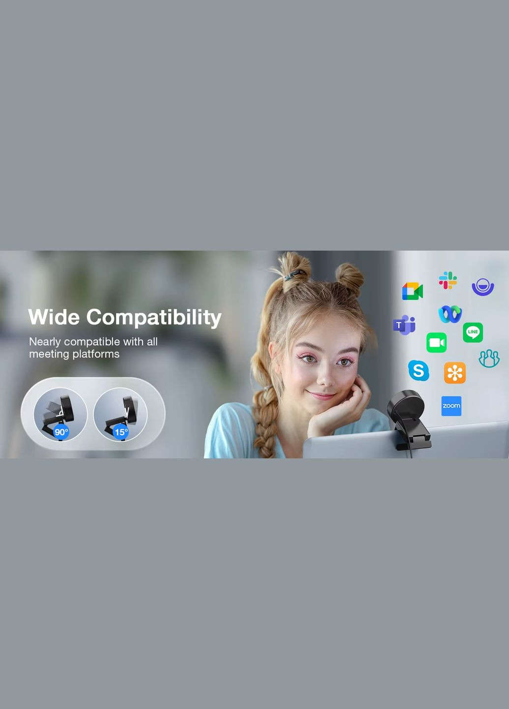 УЦЕНКА! Веб-камера C950, 4K@30FPS со встроенным микрофоном EMEET (341325823)