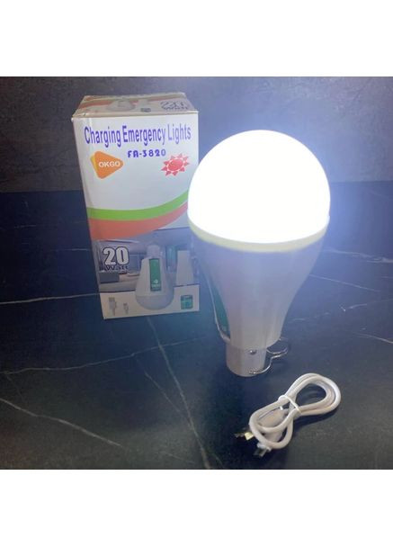 Акумуляторна світлодіодна лампа з USB зарядкою працює навіть без електромережі Po Fanu (365876987)