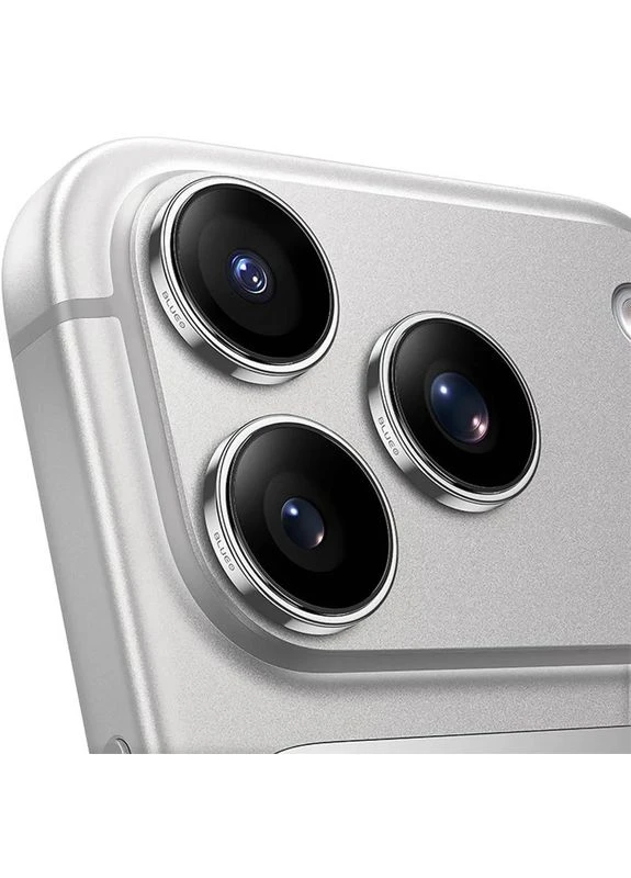 Защитное стекло на камеру BlueO Sapphire закаленное 2,5D серебристое для Apple iPhone 17 Pro Max No Brand (402455677)