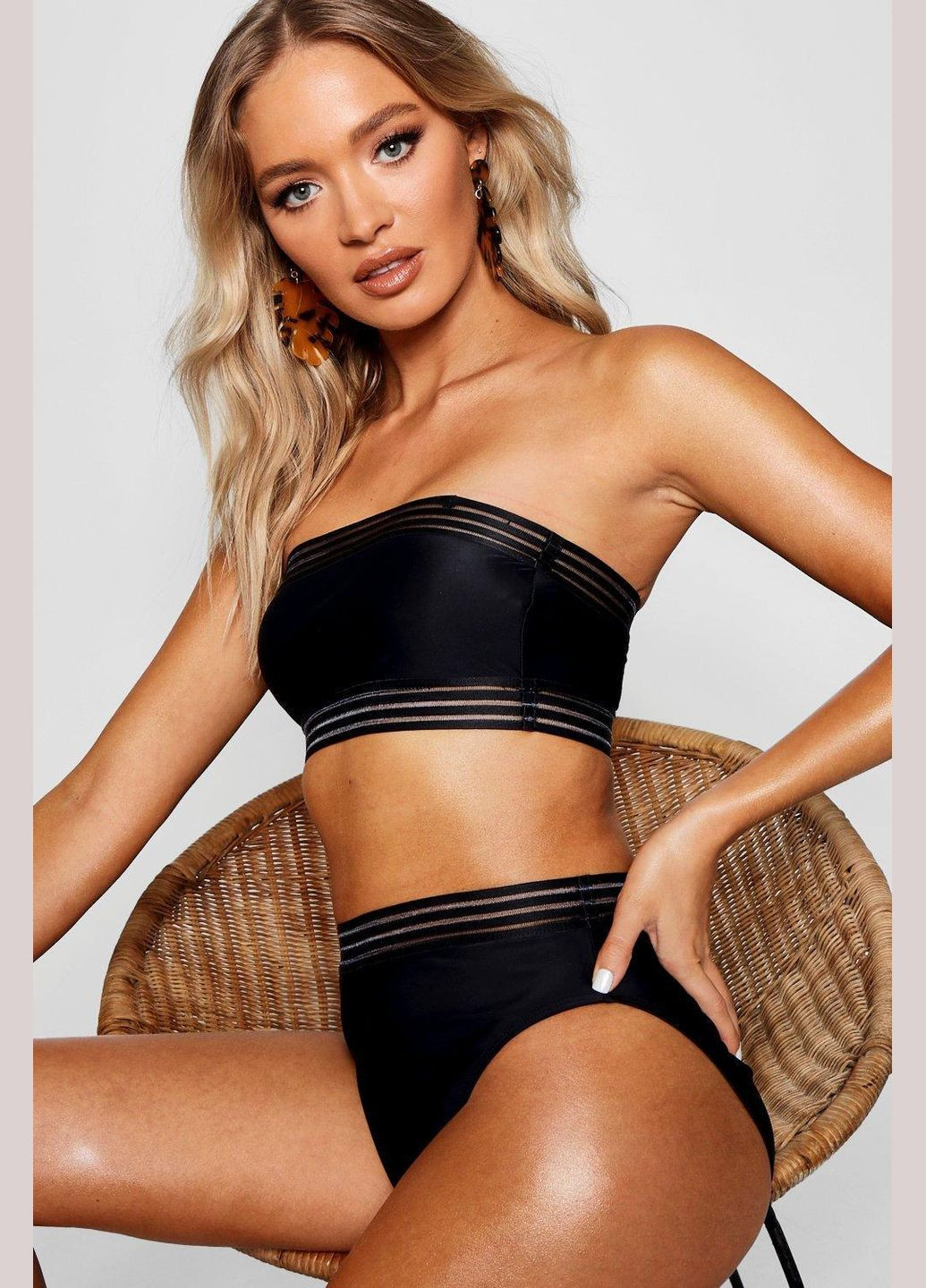 Черные купальные трусики Boohoo