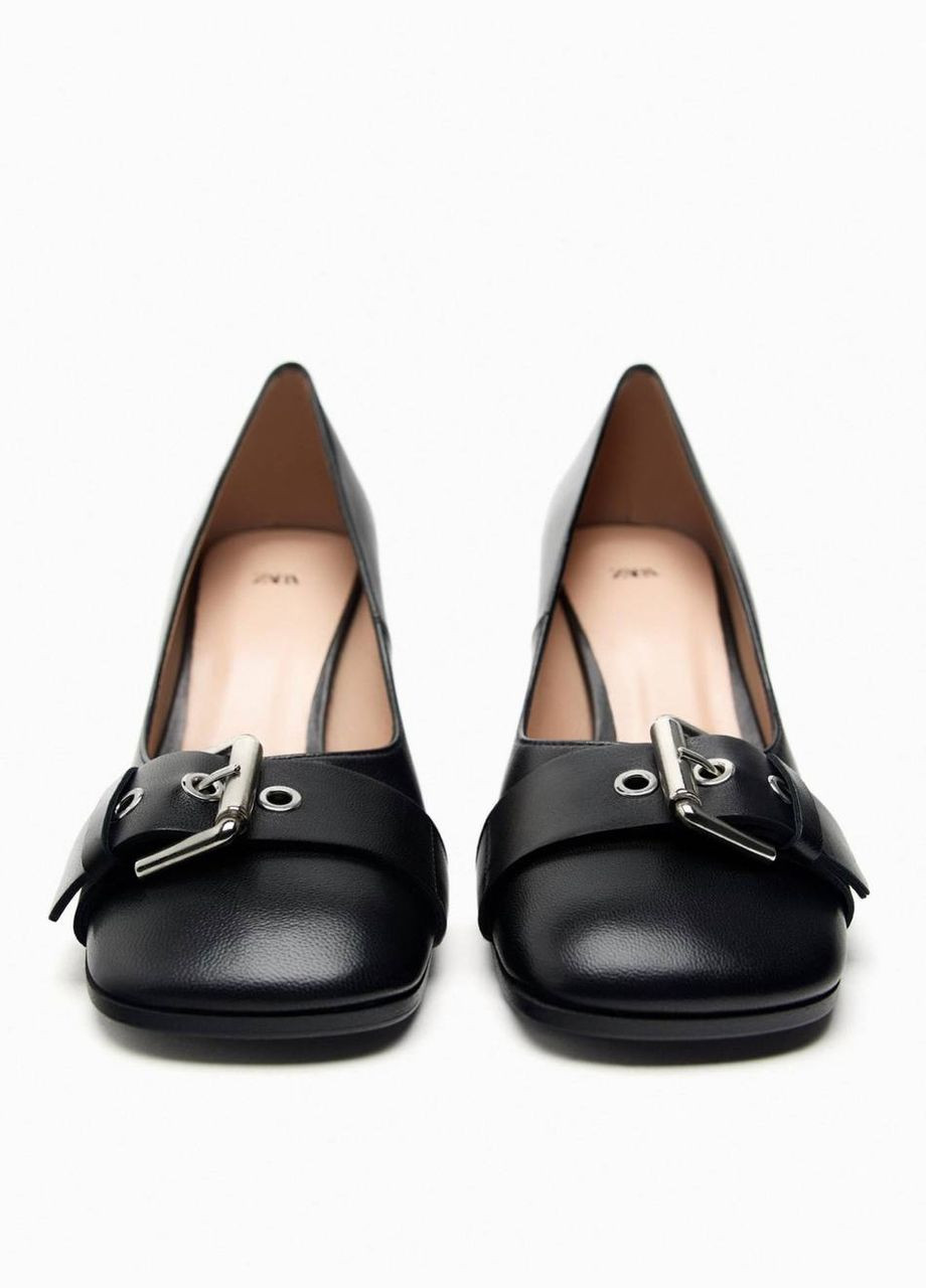 Zara Кожаные туфли черный з, испания — (334693140)
