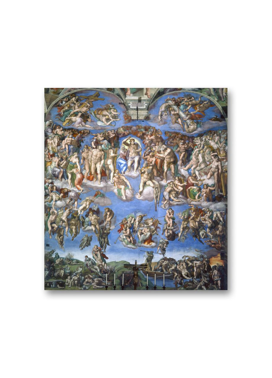 Печать на холсте Страшный суд Микеланджело Буонарроти 20x30 No Brand (346496509)
