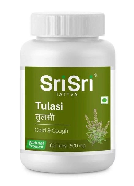 Туласи, Тулси — помощь при простуде, Tulasi Sri Sri Tattva, 60 tabs Himalaya (336546342)
