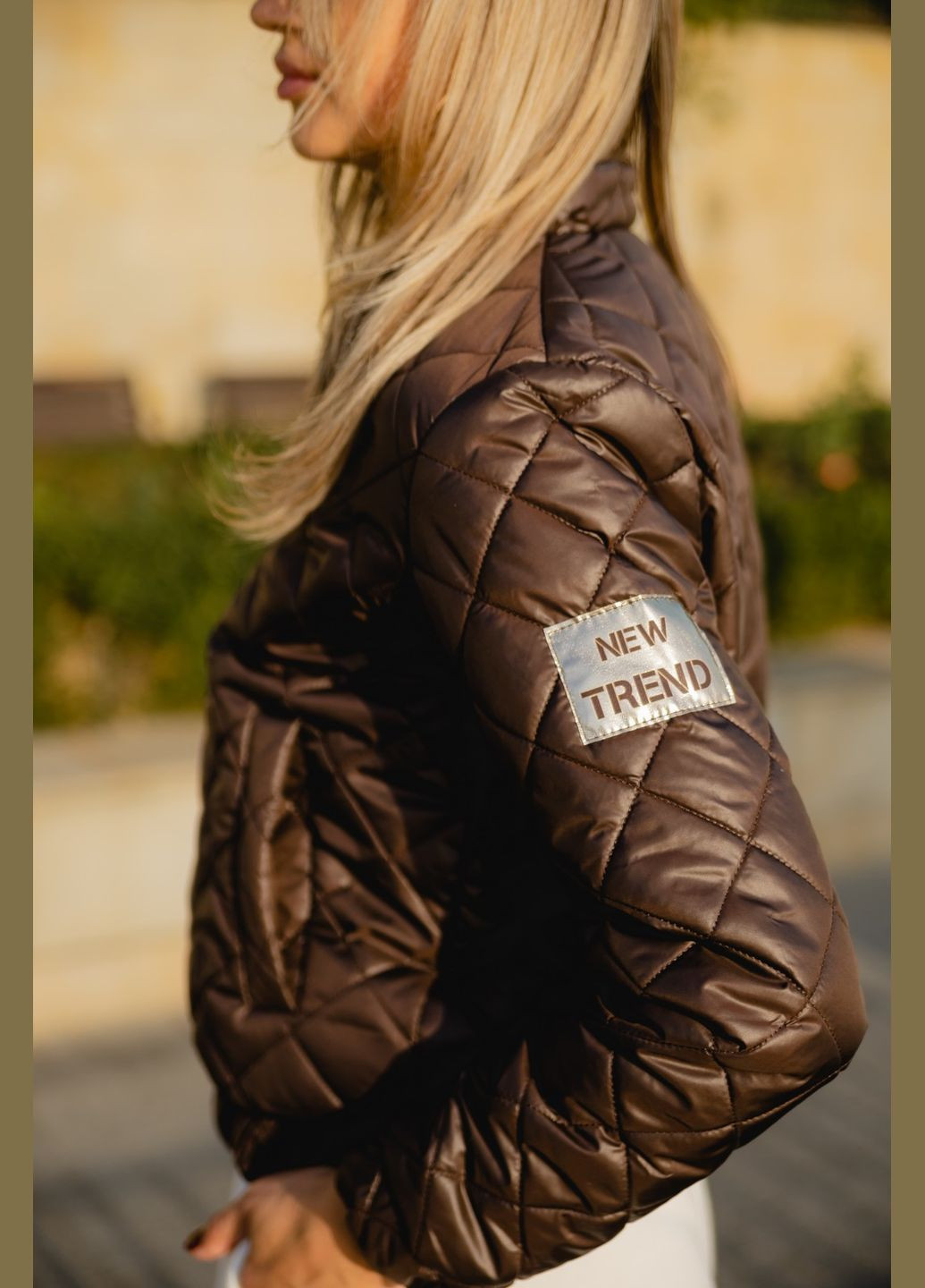 Черная женская куртка цвет коричневый р.50/52 408683 New Trend