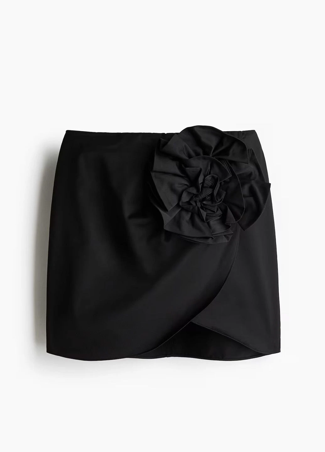 Черная праздничный однотонная юбка H&M
