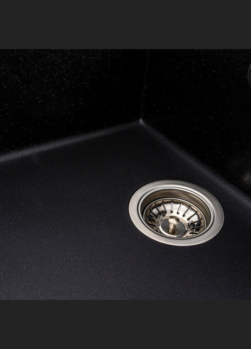 Кухонна мийка гранітна матова 7050 CASCADA металік Platinum (342070850)