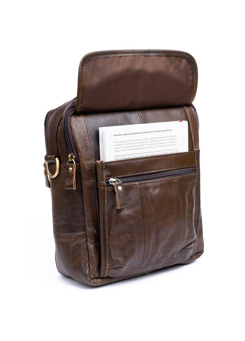 Сумка мужская 14764 Коричневая Vintage (366881064)