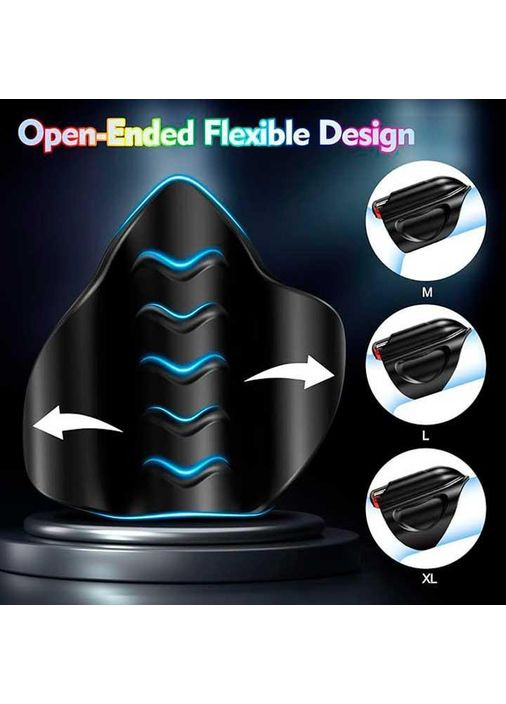 Вибронасадка силиконовая на пенис Blowmotion 40x104 мм для утолщения с вибрацией черная No Brand (366888160)