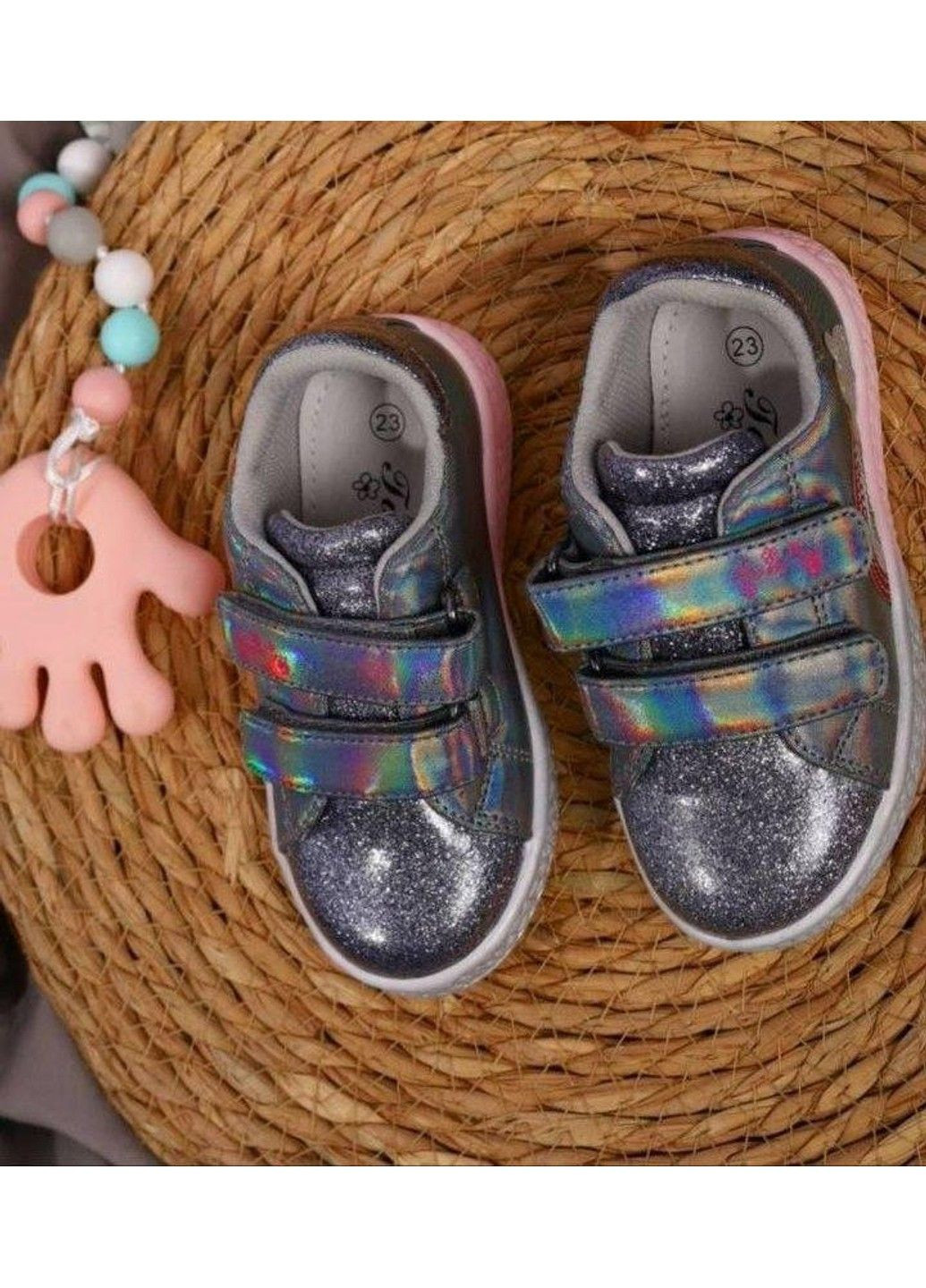 Серебряные демисезонные кроссовки детские серебристые Tom.M