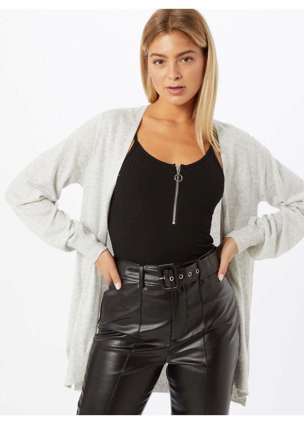 Серый кардиган Gina Tricot