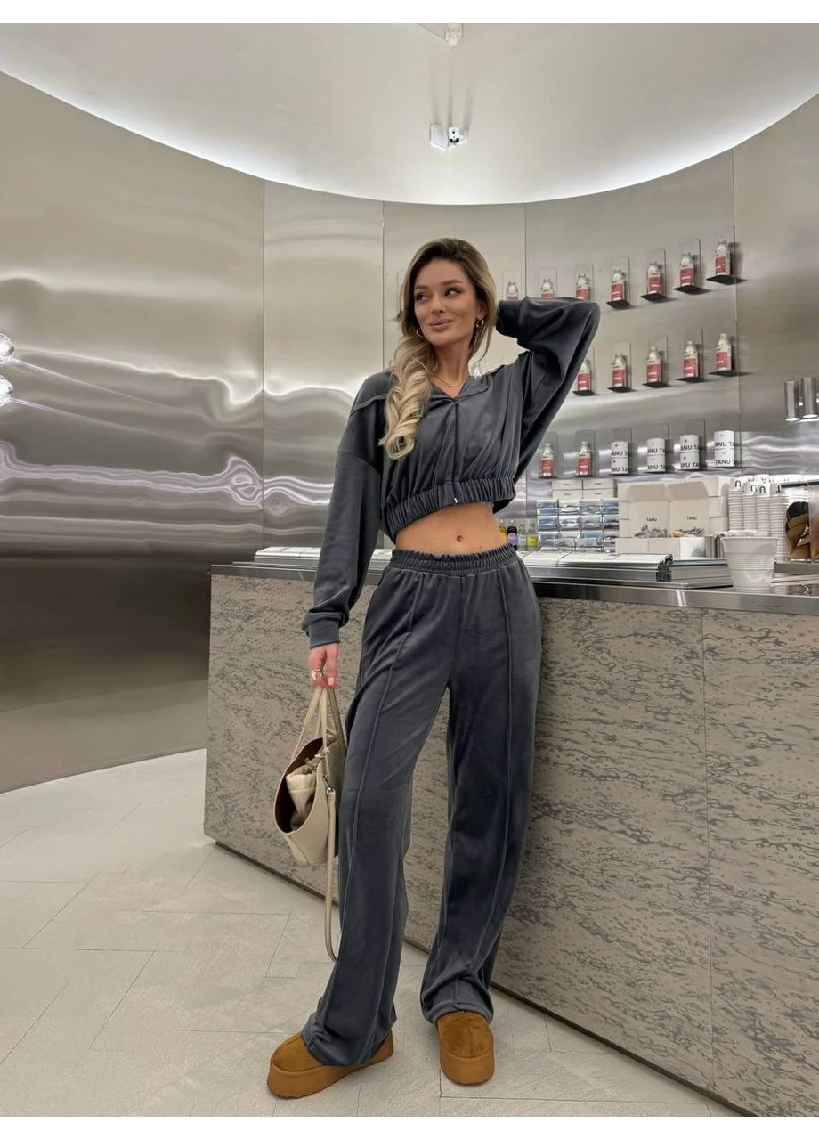 Жіночий велюровий костюм із топом Fashion (382028395)