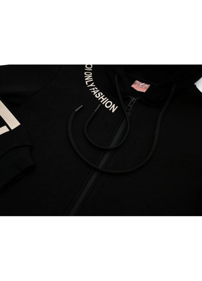 Спортивний костюм флісовий (H-208-146G-black) Joi (300857103)