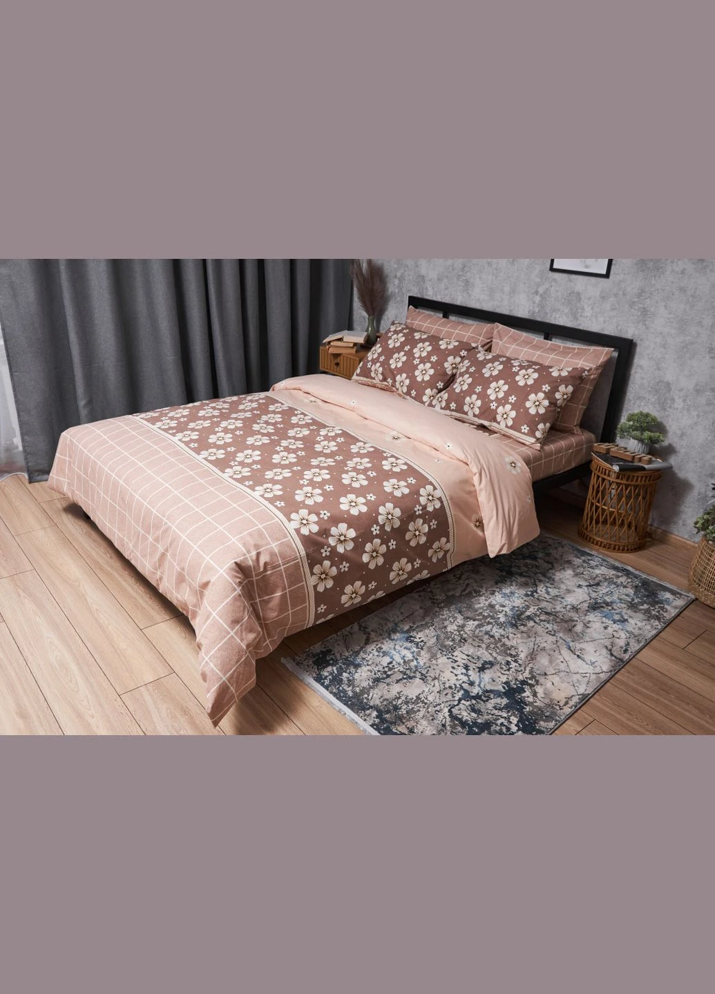 Комплект постельного белья Бязь Gold Люкс «» King Size 220x240 наволочки 2х40х60 (MS-820004830) Moon&Star Daisy (293148264)