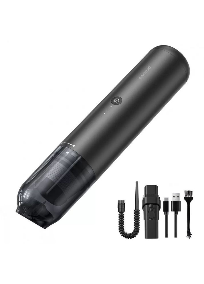 Автомобильный портативный аккумуляторный пылесос 70W для сухой уборки Void (Assistant C1 Black) Proove (350348979)