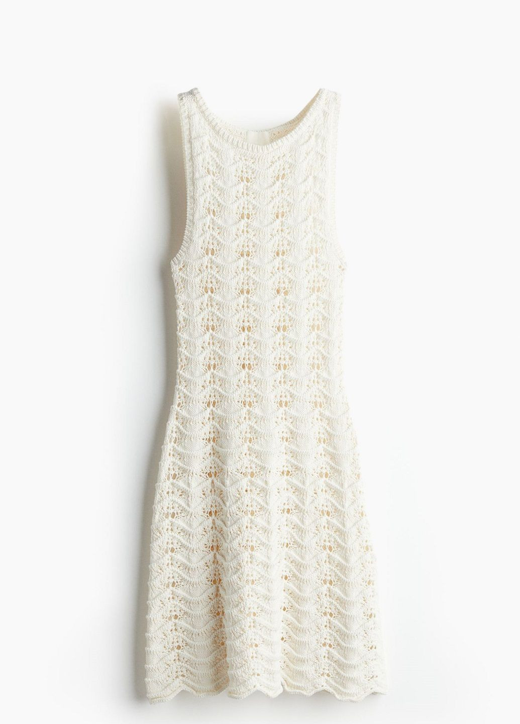 Білий кежуал сукня H&M однотонна