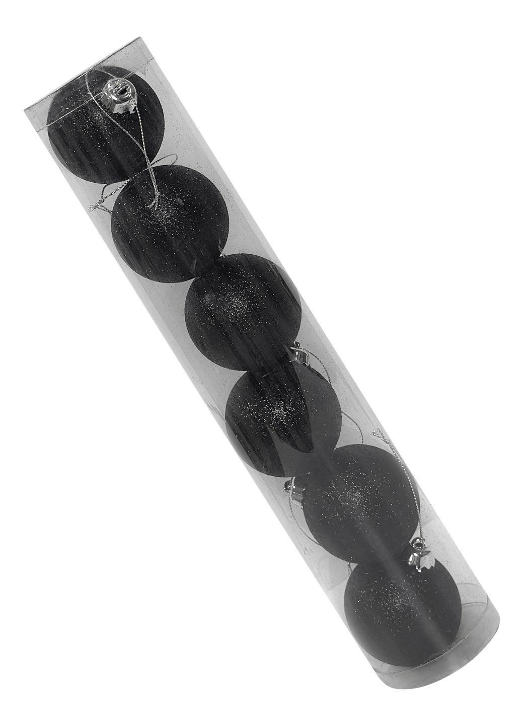 Новогодний набор ёлочных шаров №9 чёрные d60 mm 6 шт MIS LT (365628313)