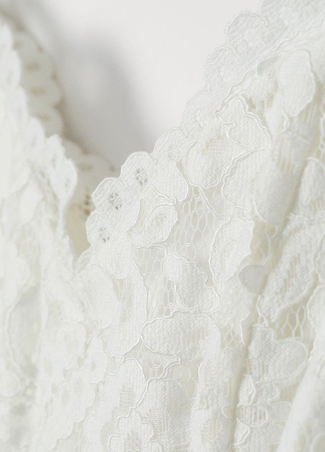 Білий кежуал весільна сукня H&M однотонна