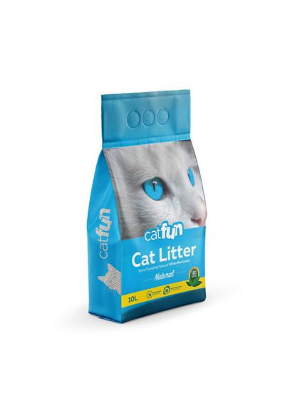Наповнювач бентонітовий для котячих туалетів натуральний 10 л (*) Catfun (366525312)