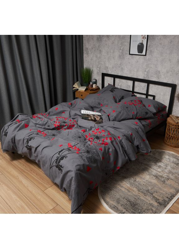 Комплект постільної білизни Бязь Gold Люкс євро 200х220 наволочки 4х70х70 (MS-820009114) Moon&Star Dandelion Lov (356114870)