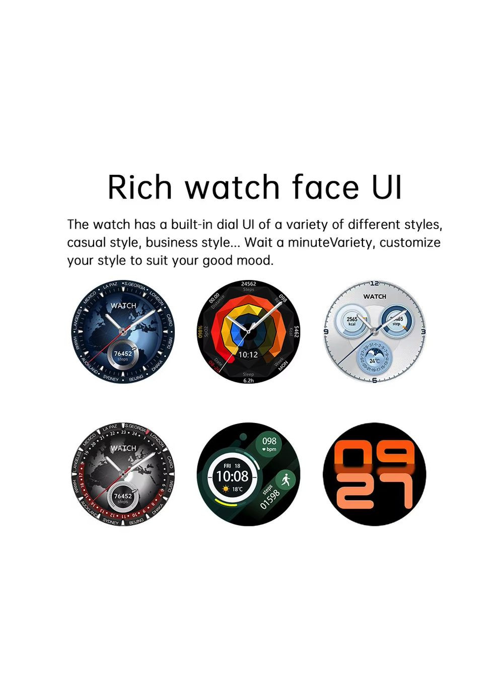 Смарт-годинник SK40 Sport Smart Watch 1.53” AMOLED, Obsidian Black VHG (360771882)