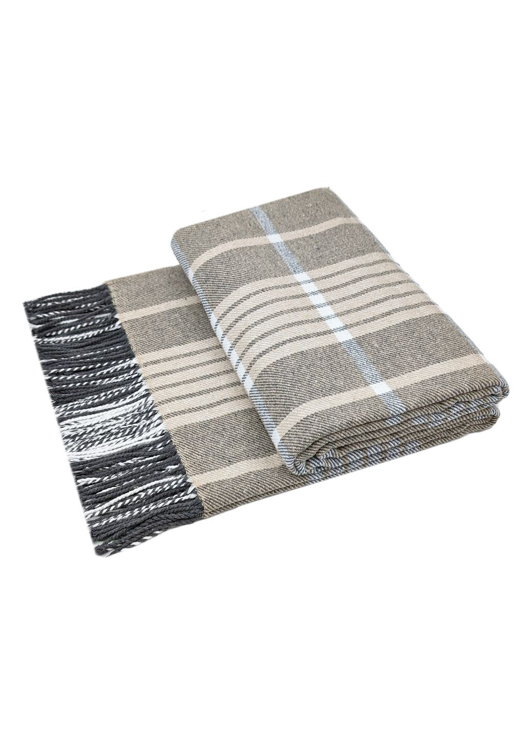 Плед бавовняний HORACE бежевий 140 x 200 см Love You (300229087)