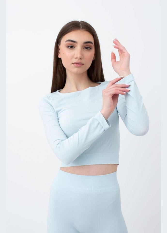 Топ жіночій безшовний з довгими рукавами Giulia CROP TOP (316683850)