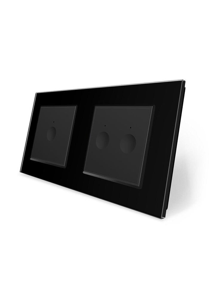 Сенсорный выключатель Sense 3 сенсора (1-2) стекло (VL-C7FC1/FC2-4BP) Livolo (370970697)