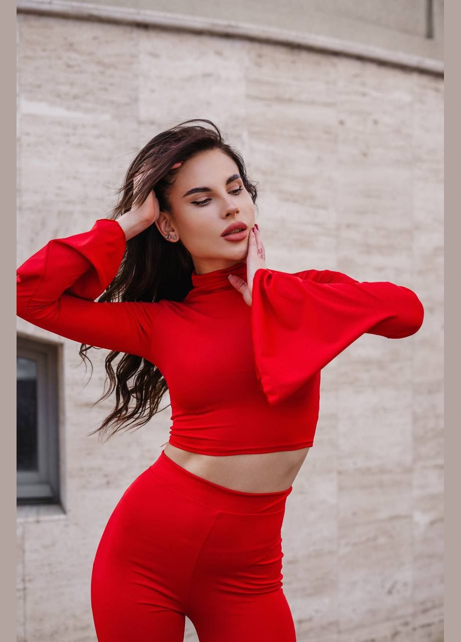 Жіночий костюм облягаючий з топом No Brand (311223383)