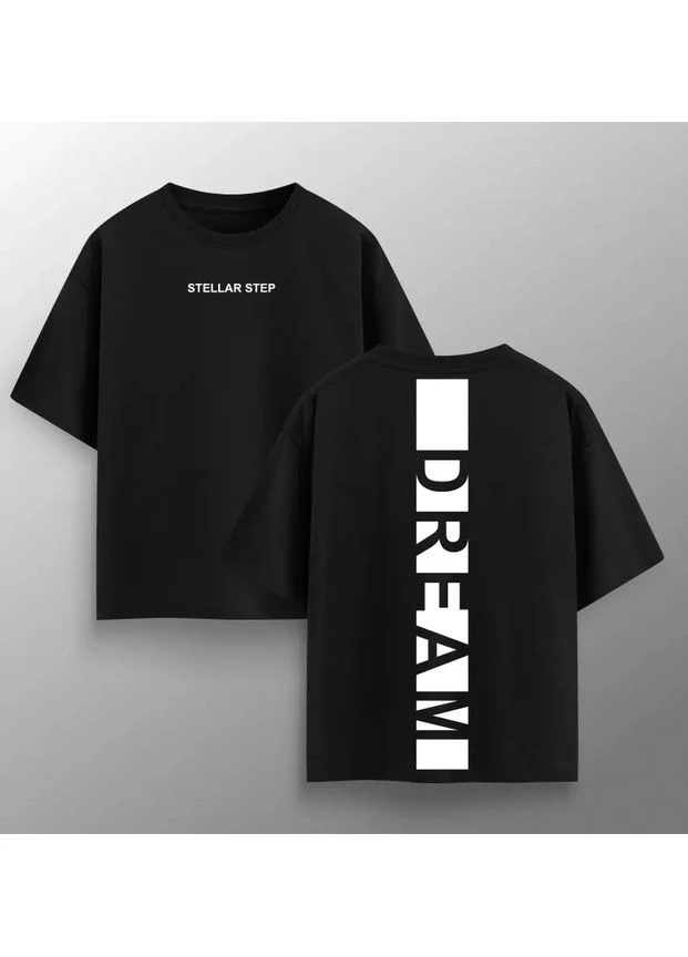 Футболка жіноча оверсайз "Dream" чорного кольору (1111L4951) No Brand - (335812404)