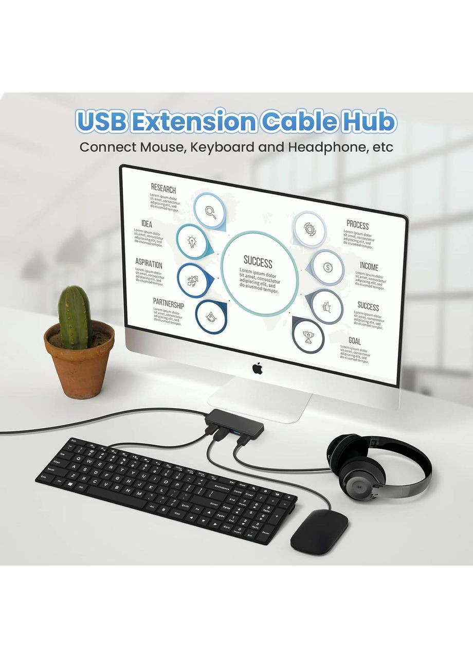 4-портовий USB-концентратор Yizhet USB 3.0 No Brand (363320294)