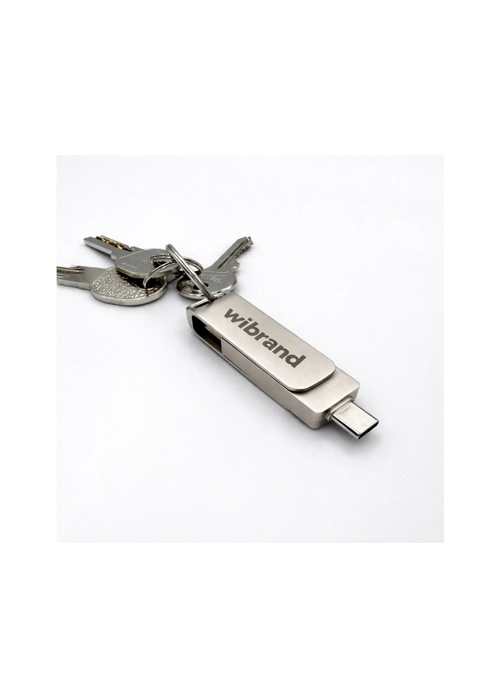 Портативный SSD 2TB USB 3.2 Gen.2 Type-C/Type-A Read/Write 1000MB/S Silver Wibrand Wolf (389495722)