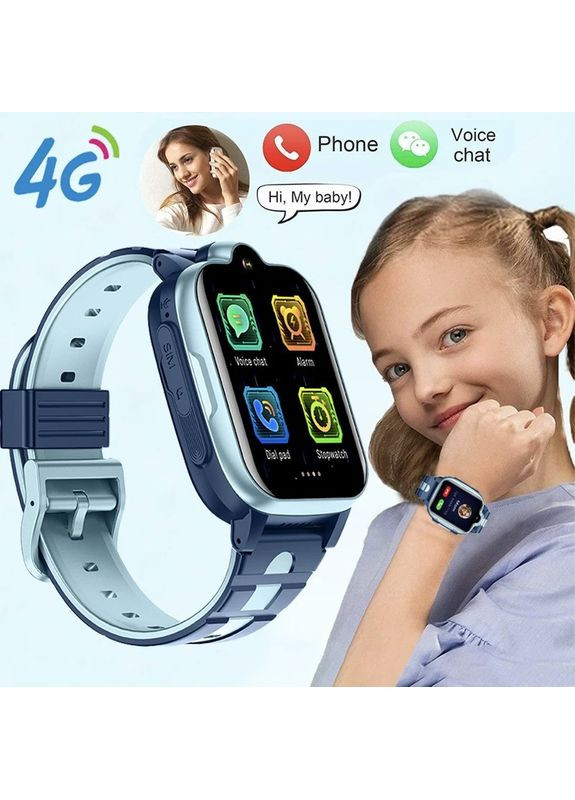 Дитячий водонепроникний наручний смарт годинник K15 з камерою та GPS відстеженням Подарункові з 4G Lemfo (349824280)