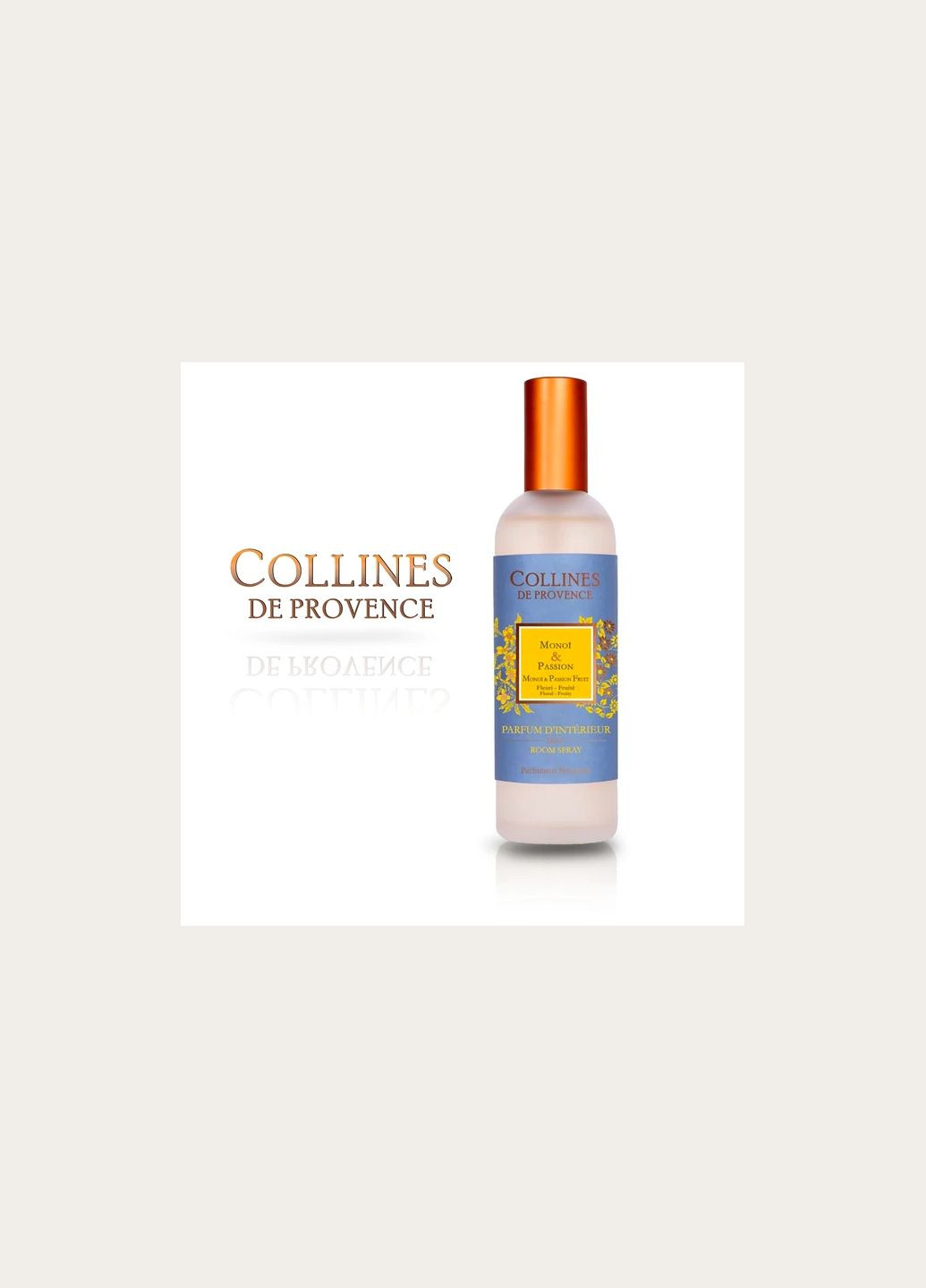 Духи для дома, Аромаспрей Моной и маракуя, интерьерные духи, 100 мл Collines de Provence (328606459)