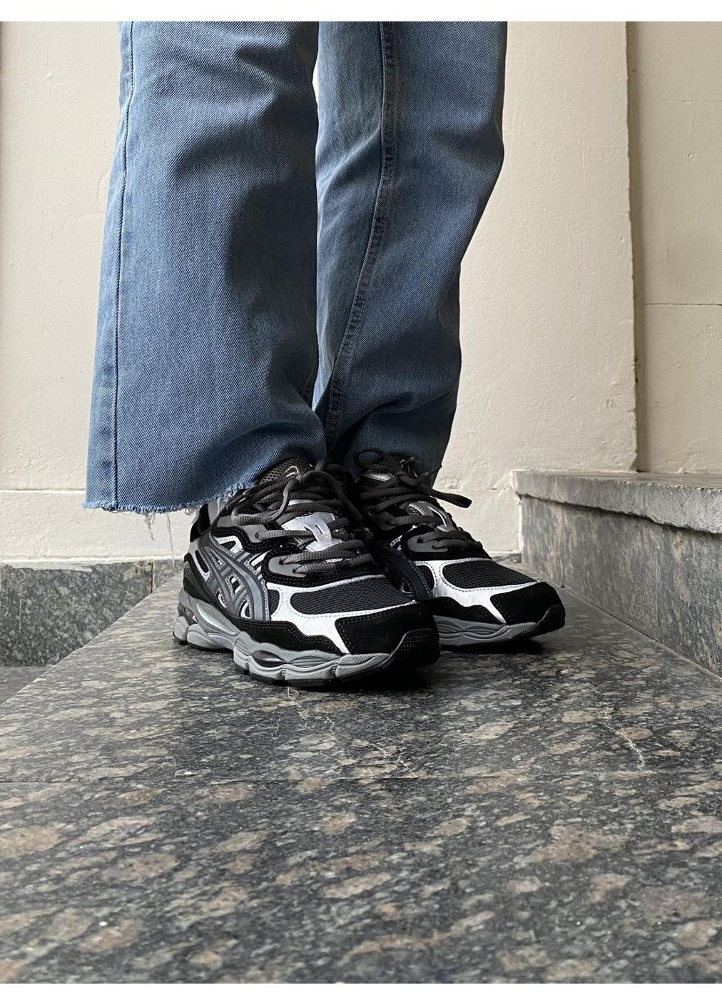 КРОСІВКИ ЖІНОЧІ ASICS GEL-NYC GRAPHITE GREY BLACK АСІКС ГЕЛЬ НЮК No Brand сірі демісезони (368870082)