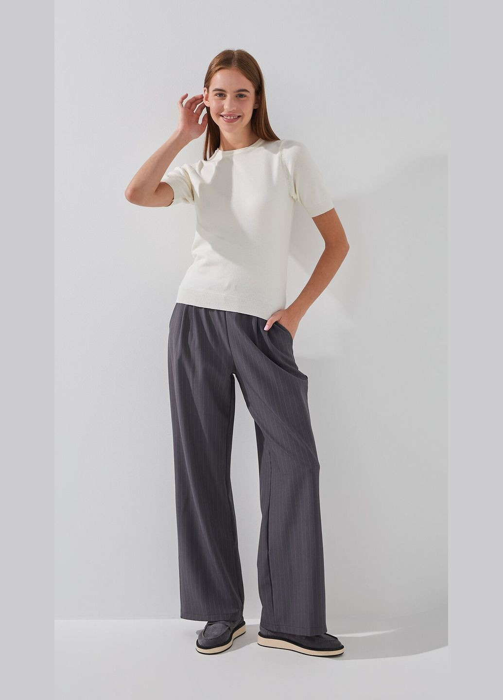 Штани прямі з візерунком жіночі 833 shop (2000999207440) Wow Прямі (364723907)