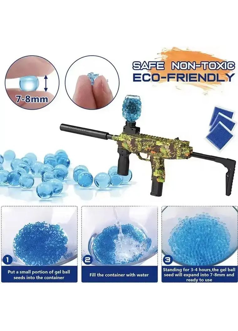 Іграшкові бластери з кульками 25 м Зброя на гелевих кульках OldBro Пістолет-бластер для дітей Grant (363833316)