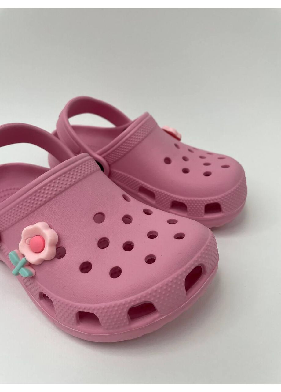 Детские летние кроксы розовые Luck Line (365820226)