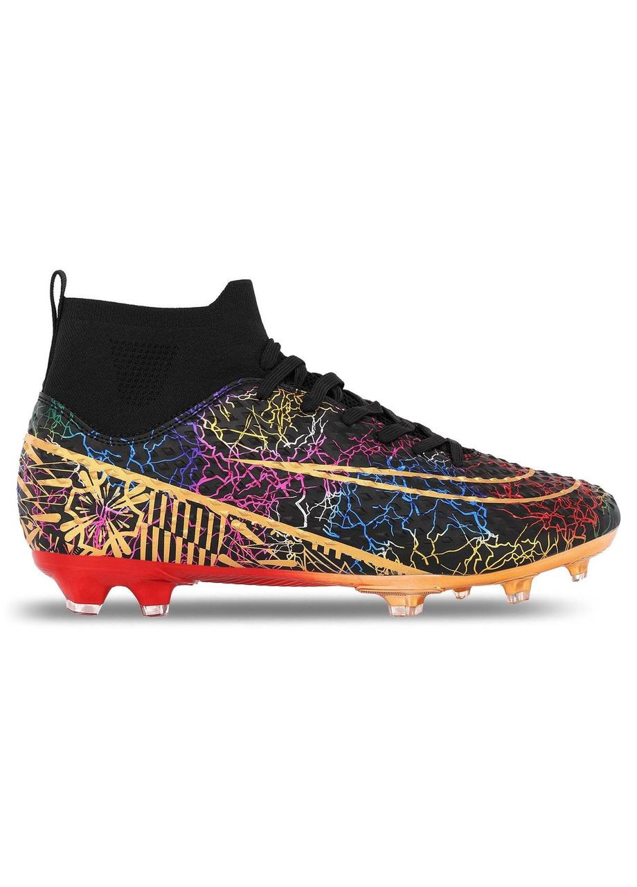 Черные бутсы футбольные с носком 2077-40-45-2 размер SP-Sport