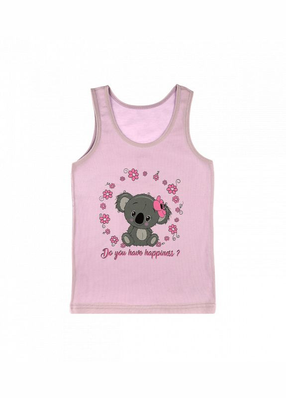 Майка на широких бретелях с рисунком для девочек Donella (313424247)