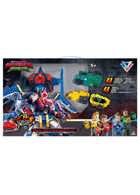 Трансформер Dinoster Быстрая трансформация EU580810A, 4 робота, аксессуары, в коробке (6911400442519) No Brand (352868270)
