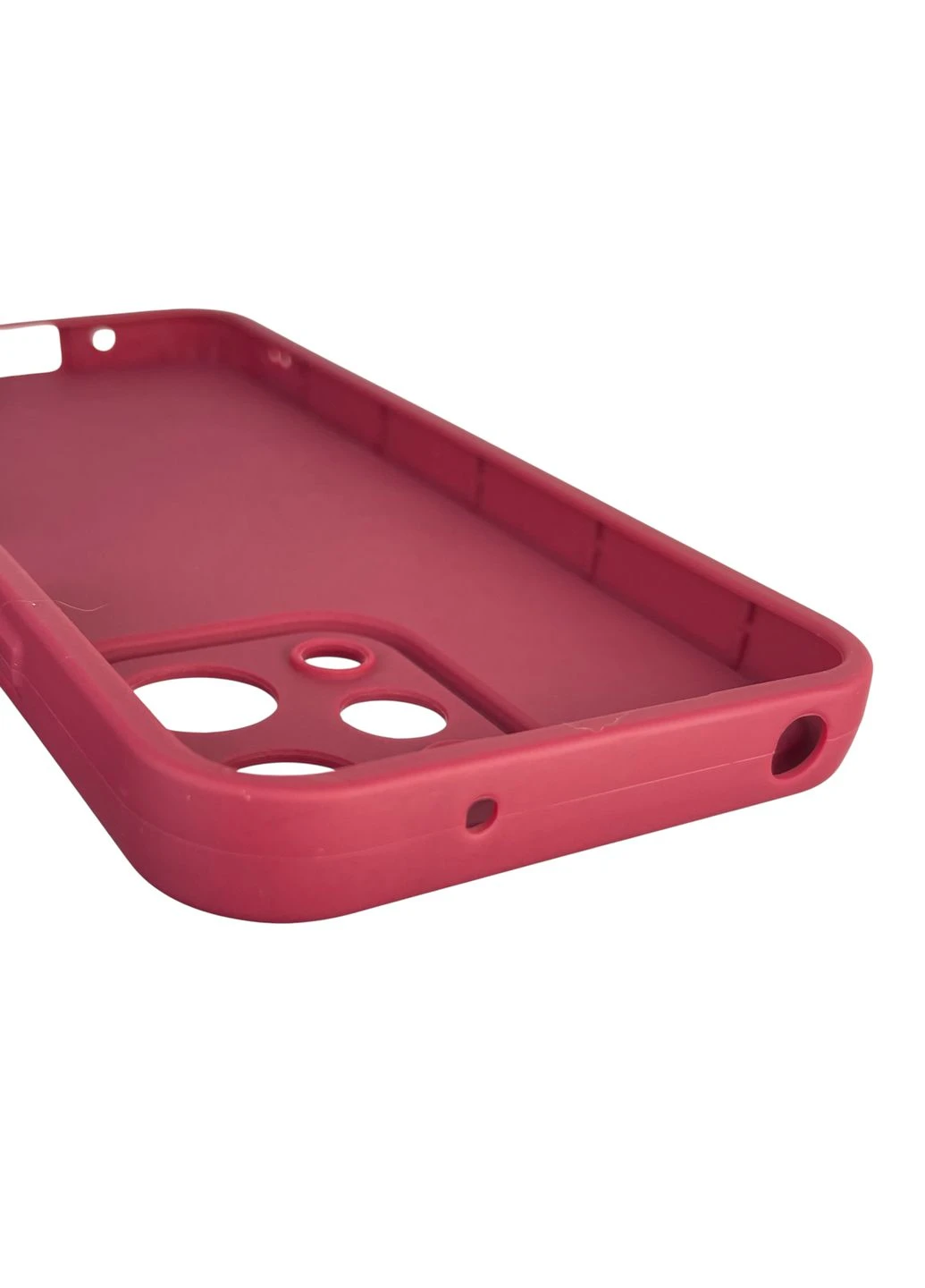 Чохол силіконовий Soft Touch з 3D принтом для Redmi 12 бордовий (Повний захист камери) Xiaomi (373671241)