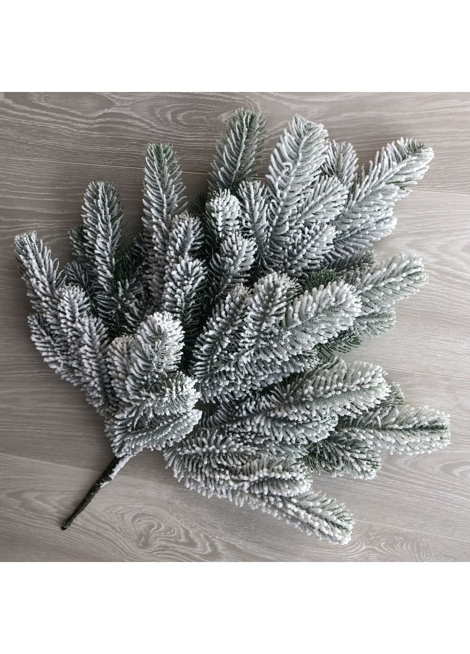 Гілка ялинки штучна SGH Lux 60 см засніжена (упаковка 10 штук) HVOYA (370439126)