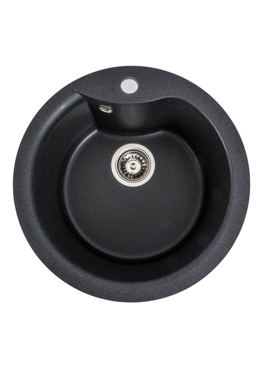 Гранітна мийка для кухні TURAS 480 матова Карбон Valeso (342069770)