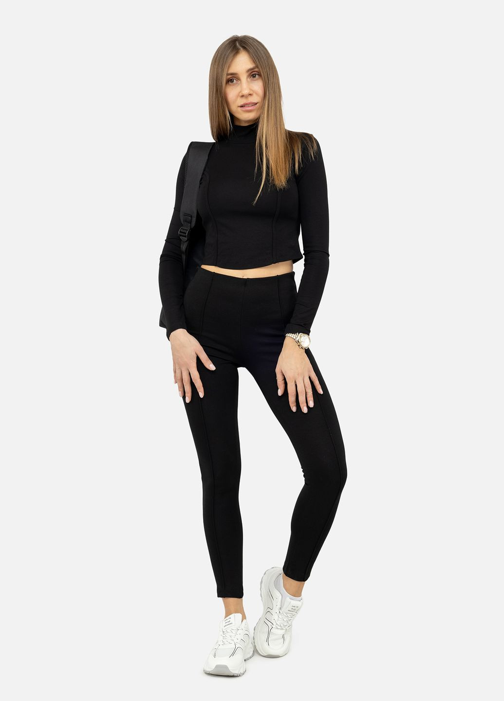 Женские лосины цвет черный ЦБ-00245477 Busem (305613305)