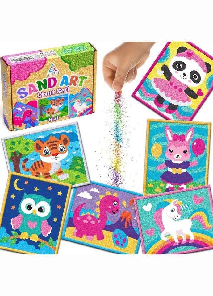 Детский набор для творчества картины с песка 6 в 1 KP-001 Alexes (335040137)